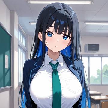 大きめな女子高生