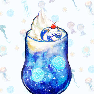 しろくまクラゲソーダ🍒