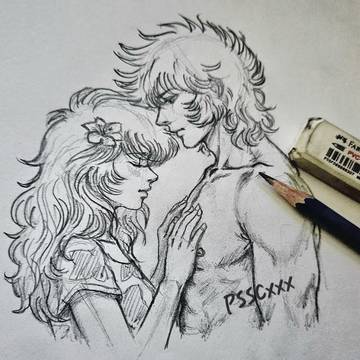 「聖闘士星矢」一輝とエスメラルダ ❣️