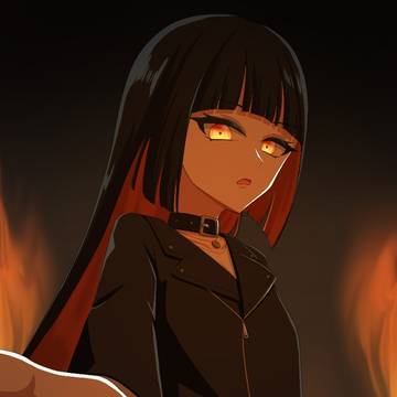手を引いて、篝火の灯る方へ