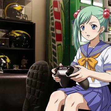 Koumei use a Video Game