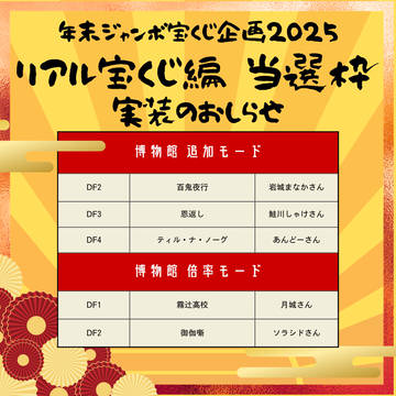 【DF人狼】博物館モード 追加のお知らせ