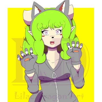 ちょっと甘えたいハプムーン 🐺💚