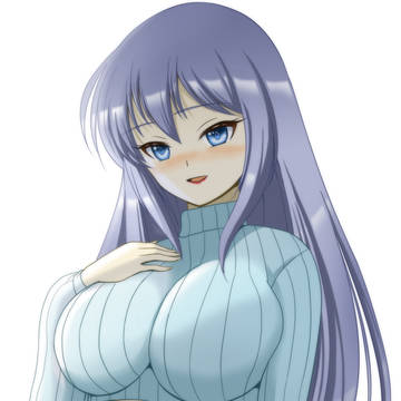 変なスカートを穿いたお姉さんがクイズを出すイラスト