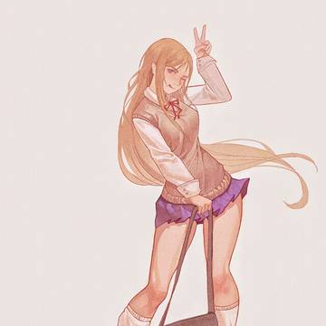天空一声巨响，美少女闪亮登场