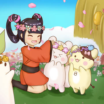百花成圈