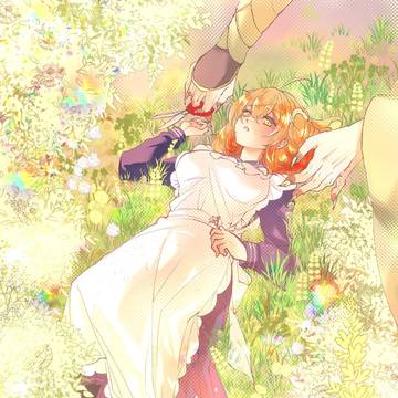 老翁道満と花殻摘み少女立香ちゃん