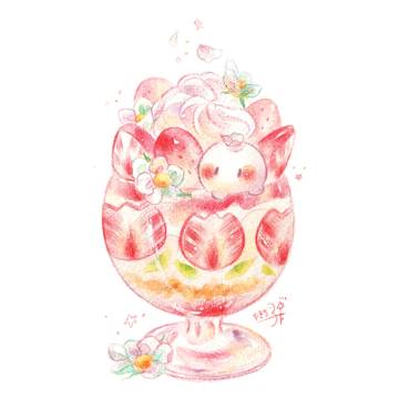 パフェグラスに春いっぱい