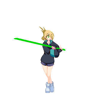 【リアライト】団長　しゃがみ動作