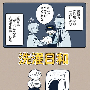 アザラシのヌイグルミを洗濯する話。