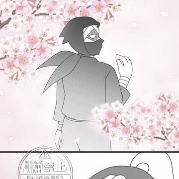 桜に攫われそうな