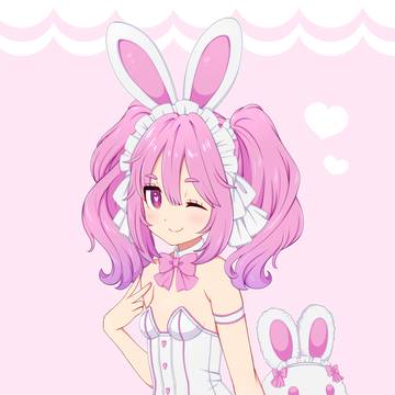 白バニーピンクちゃん