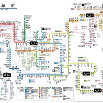 北海道鉄道路線図 2026