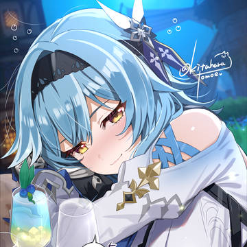 skeb🍸エウルアさんバーテンイベでベロベロに酔わせてみた🧊🩵
