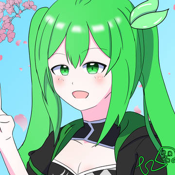 4月の自キャラちゃん絵