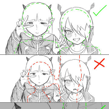 同じポーズ