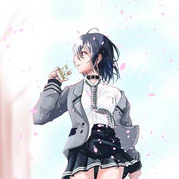 満開　通学