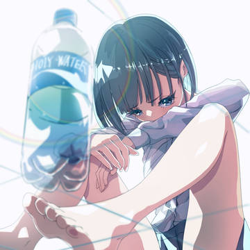 ペットボトル＋少女