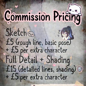 💙🖤Commission Prices 💙🖤