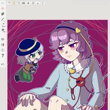 絵チャ練習　古明地姉妹