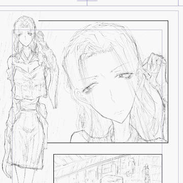 生存報告。41ページの予定で下描きが終わってます。