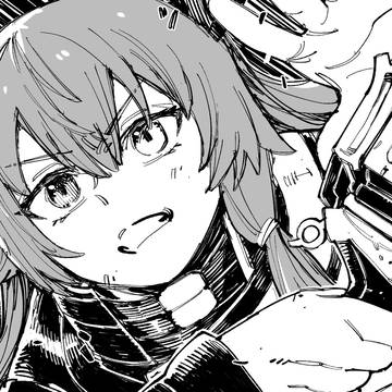 白黒イラストのコミッション2