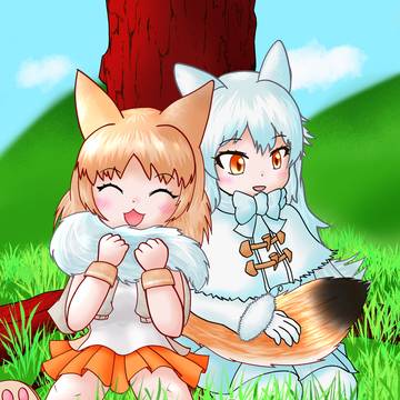 しっぽもふもふ