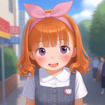 リボンちゃんと街角デート