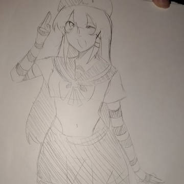 心仪的女孩画的😋😘