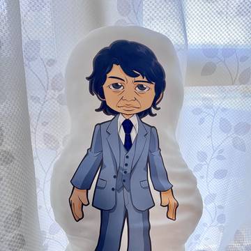 ☆祝誕☆ぬい活もどきの山さんクッションw