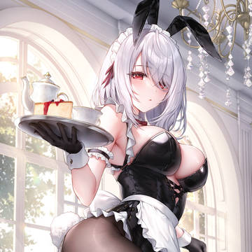 メイドでバニーなレンネちゃん🐇🖤