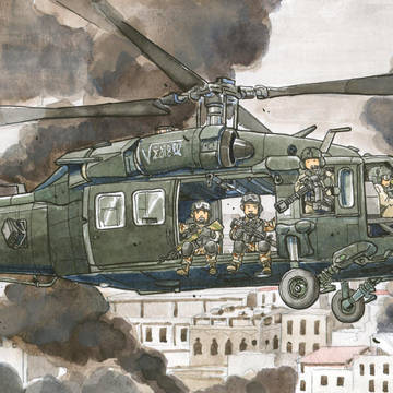 アメリカ陸軍のUH-60L ブラックホーク