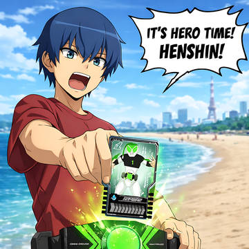 Ryuji as Kamen Rider Ripjaws