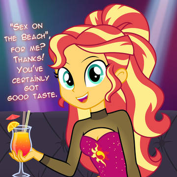 Sunset Shimmer at the Nightclub