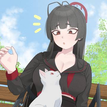 猫と遭遇ツルギ
