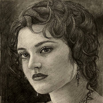 ケイト・ウィンスレット鉛筆模写