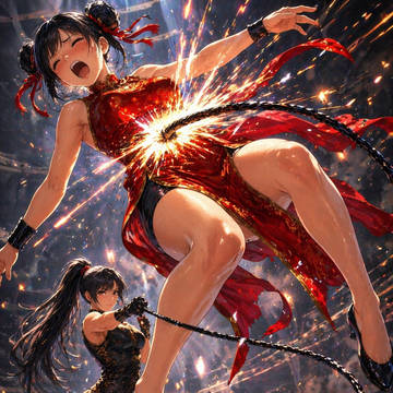 チャイナドレスの戦い。鞭打ち編