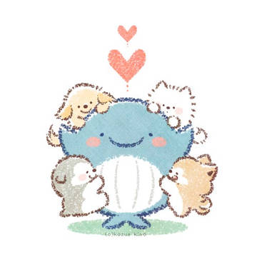 クジラさんと仲良くなったよ