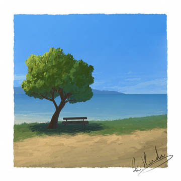 木と海