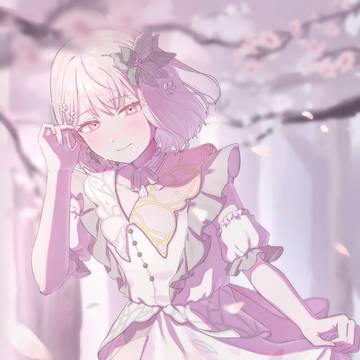 余花にみとれて