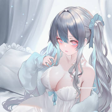可爱的睡衣少女