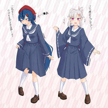 J(女子高生っぽい)K(きもの)な櫻花ちゃんと梅嘉さん