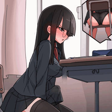 ふたなり委員長、授業中に発情してしまう…①
