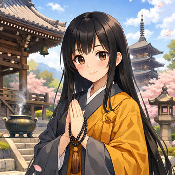 尼僧の少女の日常