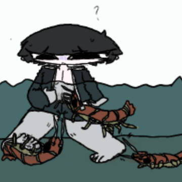 お外でいっぱい遊んだ少年🆚クリーナーシュリンプ