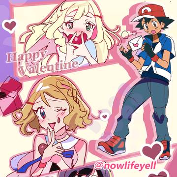 サトシ×ヒカリ リーリエ セレナ ヒロイン集❤