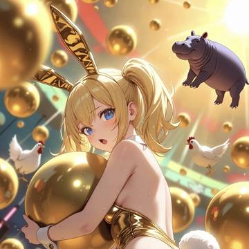 金のバニー