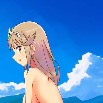 水浴び中のヒカリ