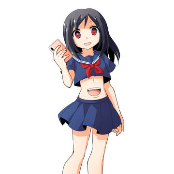 「skeb」二口黒髪セーラー服さん