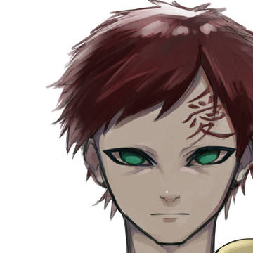 我愛羅描いてみたよ